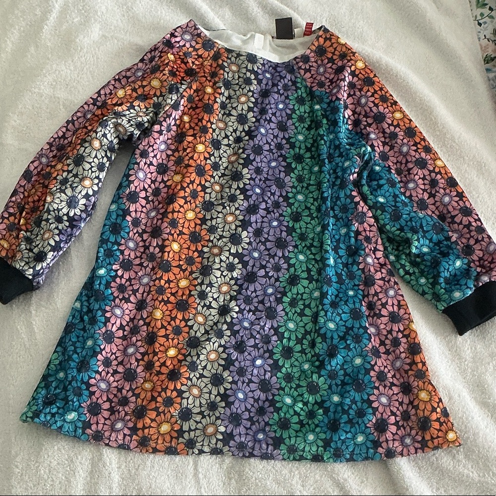 Colorful Floral Long Sleeve Kids Tee
